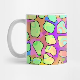 BRIGHT Giraffe Spots Print Pattern Mug